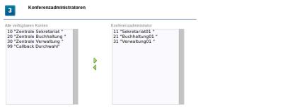 Telefonanlage User-Interface Konferenz einrichten - Beispielkonfiguration 3