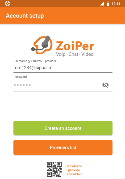 SIP Trunk Zoiper Software Account